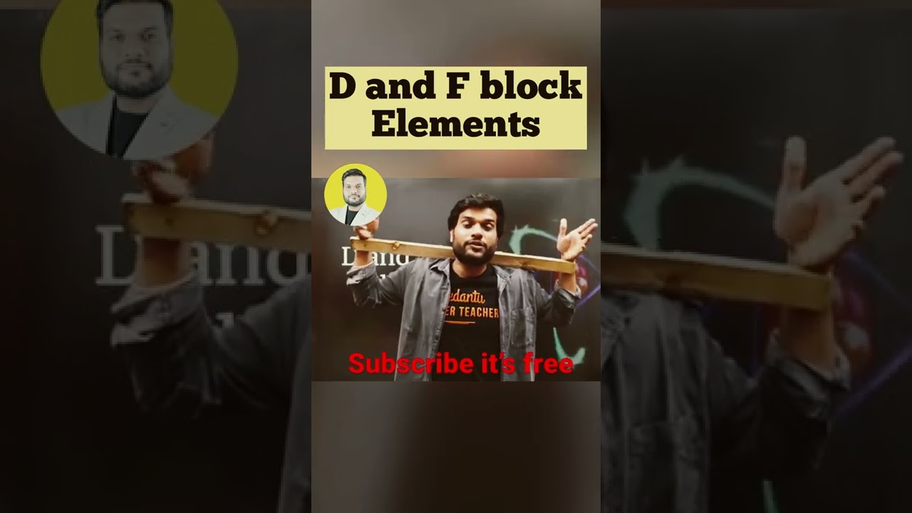 D and f block elements by Arvind Arora sir 🧲