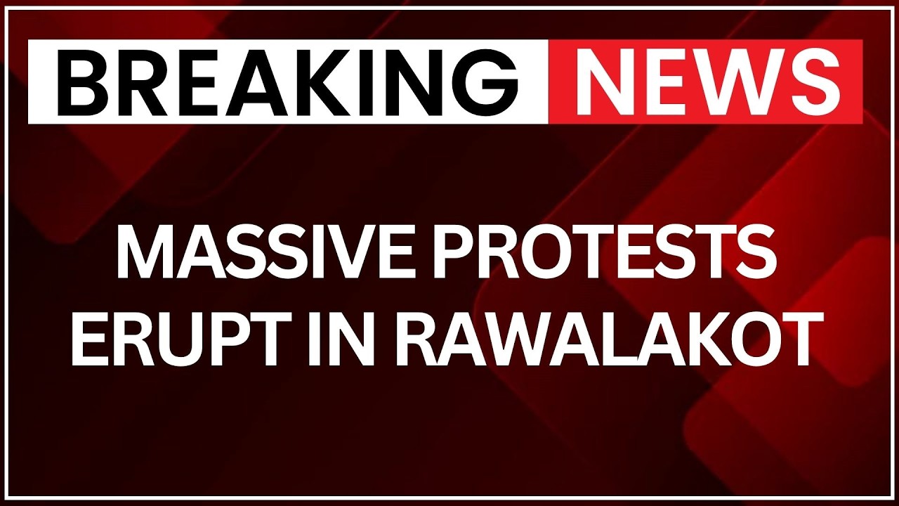 Breaking: Large-Scale Protests Erupt in Rawalakot, PoK Amid Rising Tensions and Shutdown Call |NewsX