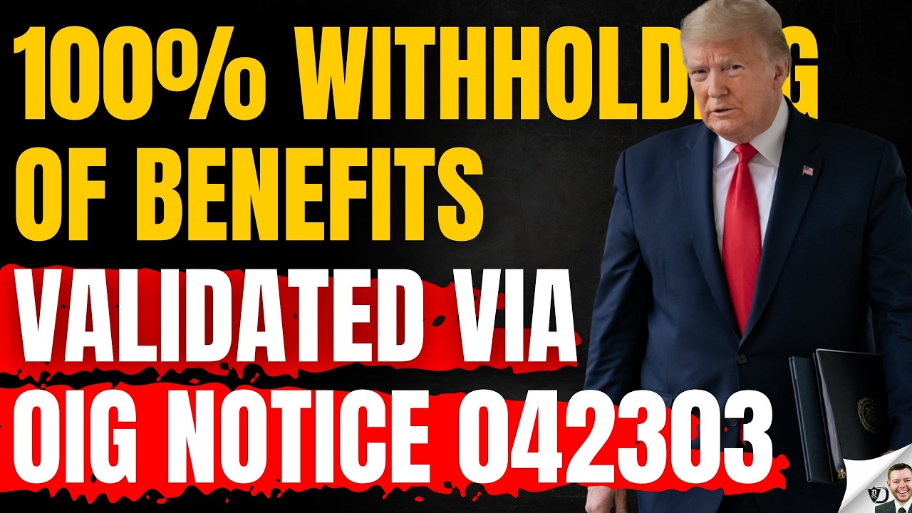 100% Social Security Benefit Withholding Approved