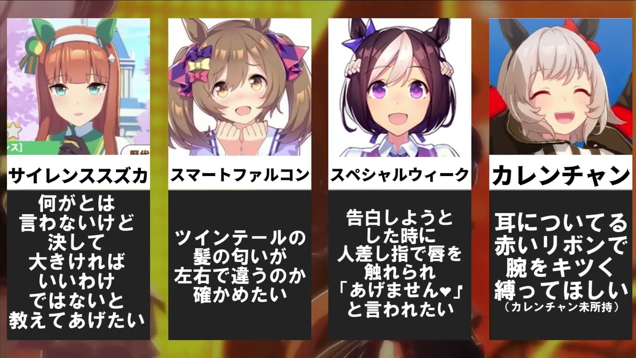 ウマ娘としたいこと※過去作【怪文書】【妄想】＃ウマ娘 #ウマ娘プリティーダービー