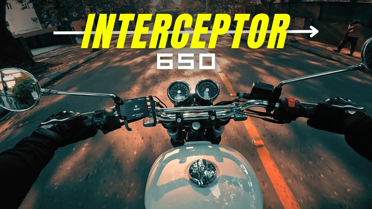 Royal Enfield Interceptor 650 | INT650 | Городская поездка от первого лица | Калькутта | Moto Vlog