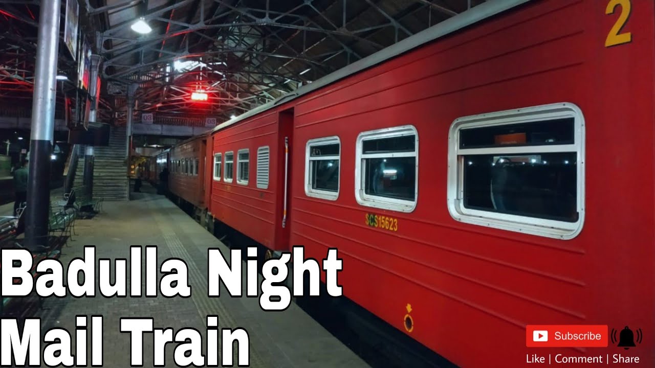 M6-789 | Colombo Fort to Badulla | Night Mail Express Train