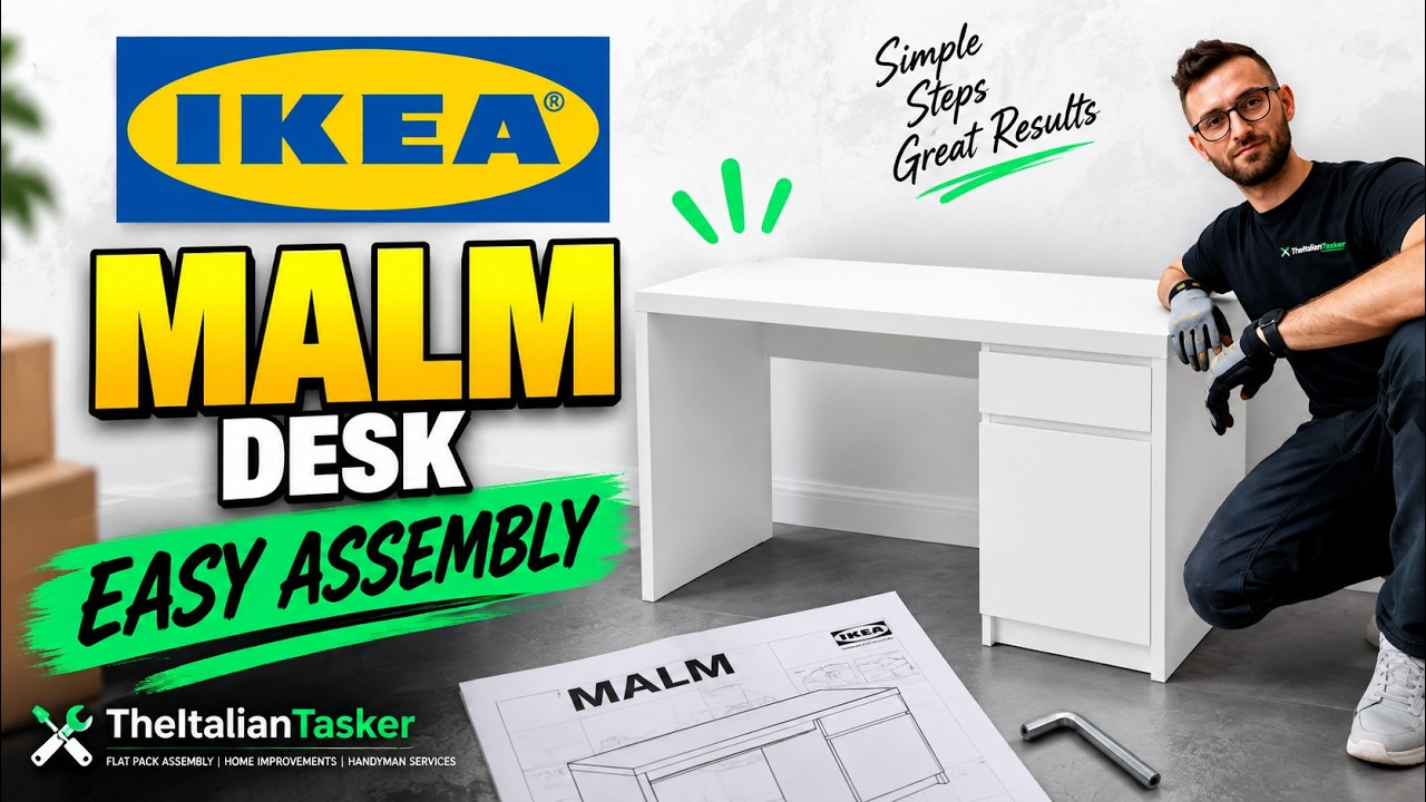 IKEA MALM Desk Assembly Tutorial | Easy Instructions You Can Follow