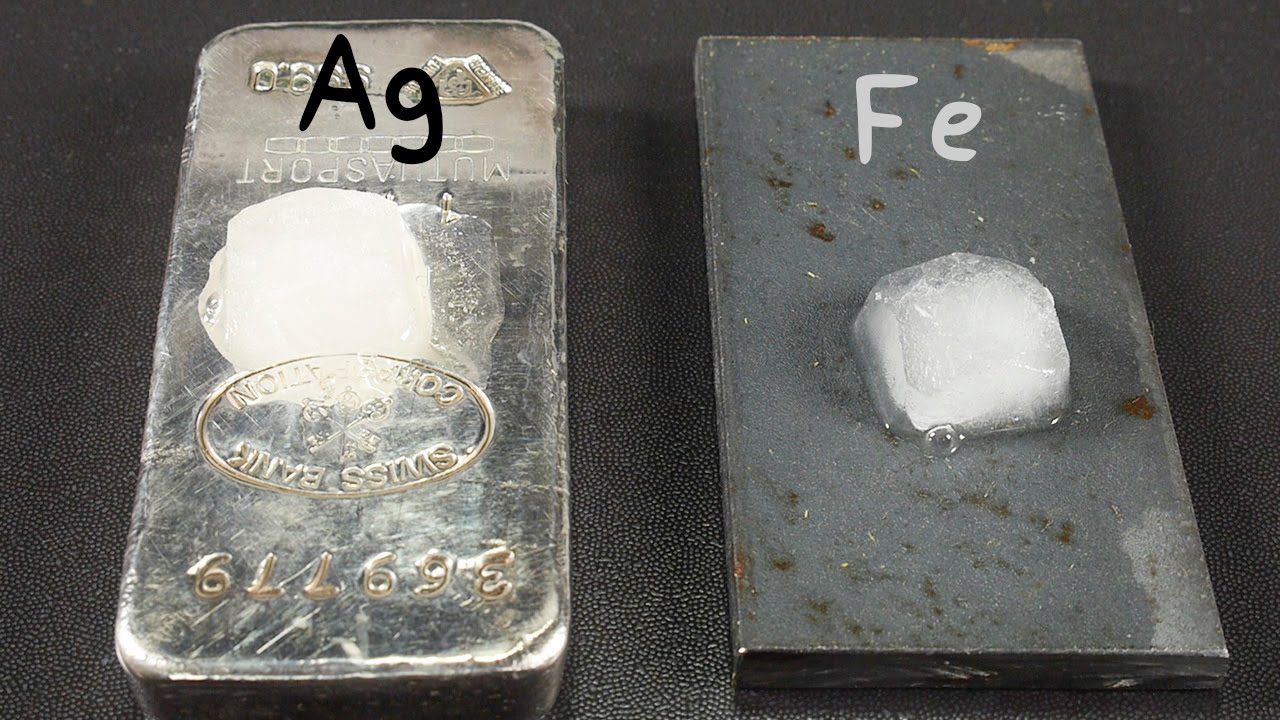 Conductividad T&eacute;rmica:  Plata y Hierro