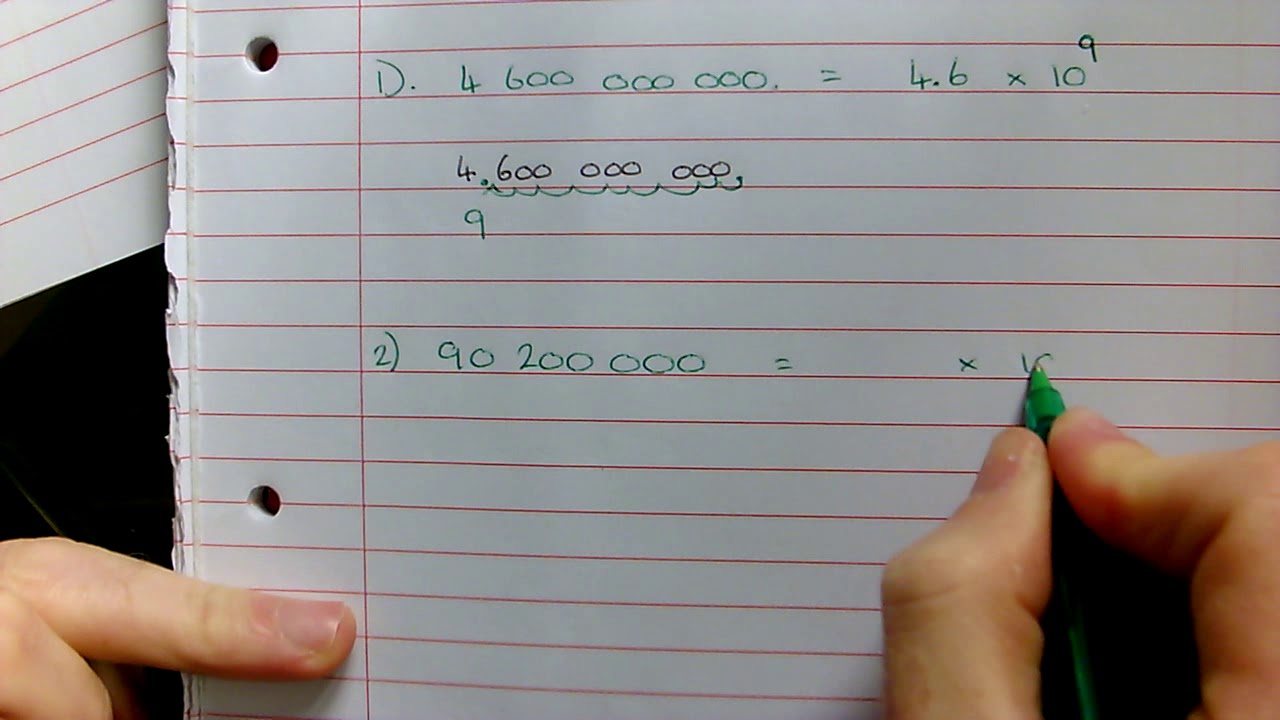 122 Converting  Ordinary to standard form