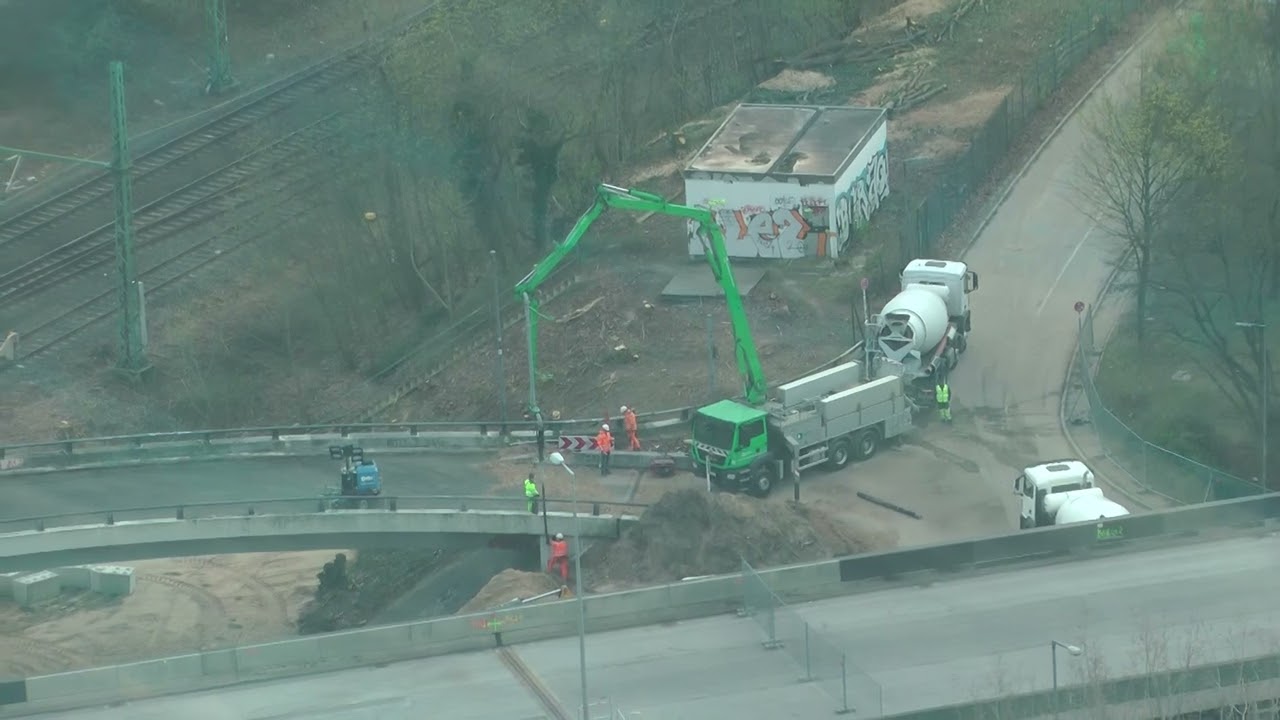 A-100 Brückenabriss, Ringbahnsperrung, Teil 2, 05.04.2025