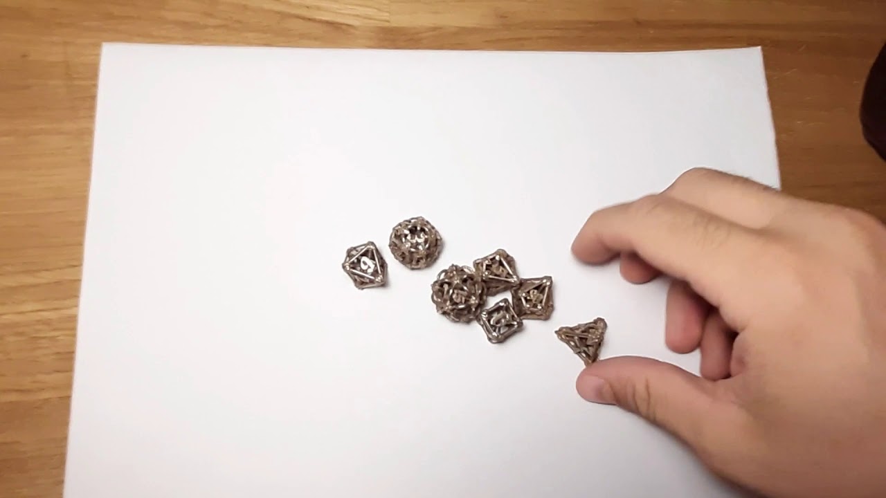Iron Warden dice set - RPG steel dice