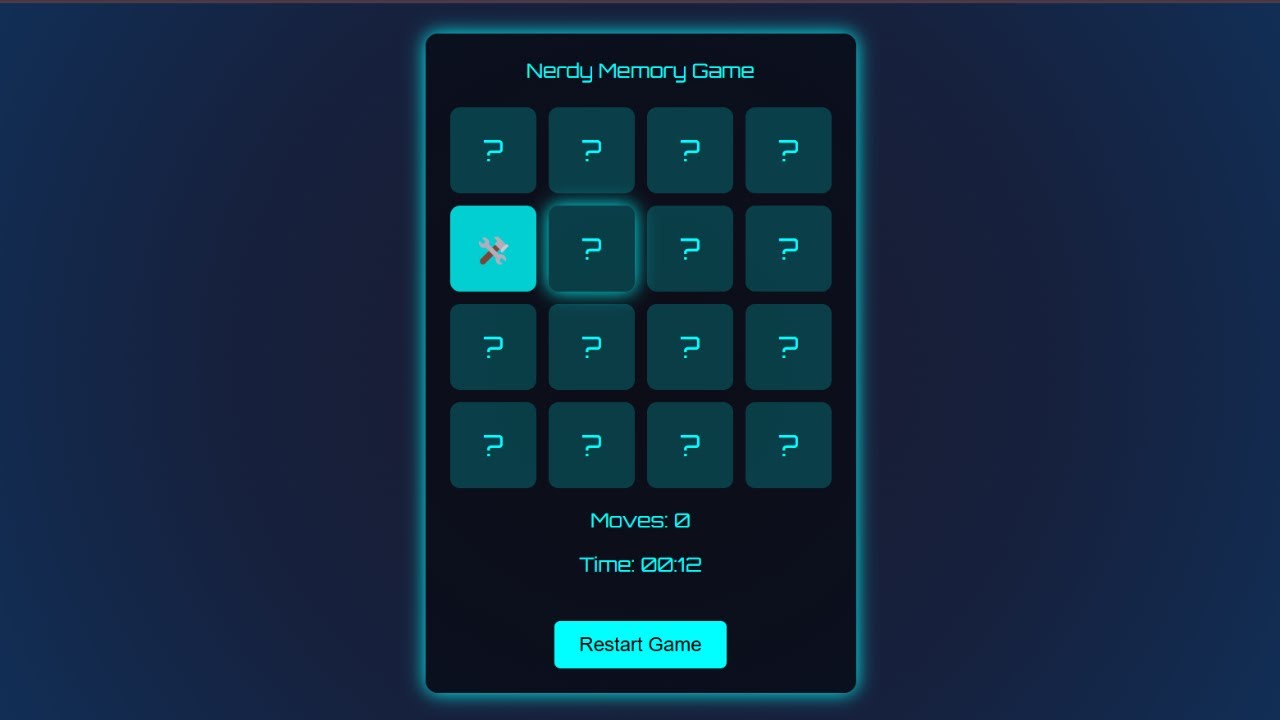 Игра в карты памяти Code Match с использованием JavaScript, HTML и CSS #javascript