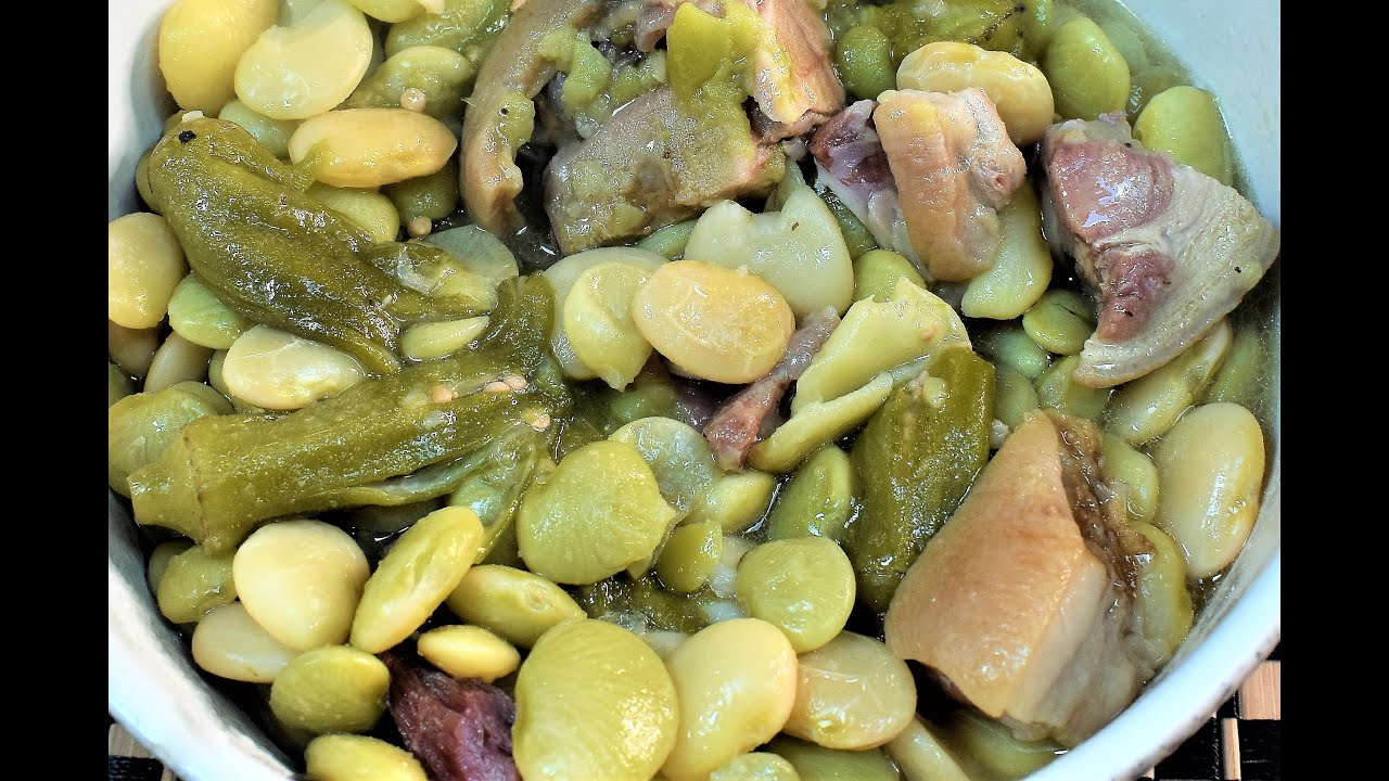 DELICIOUS LIMA BEANS WITH OKRA AND HAM HOCKS (INSTA POT)
