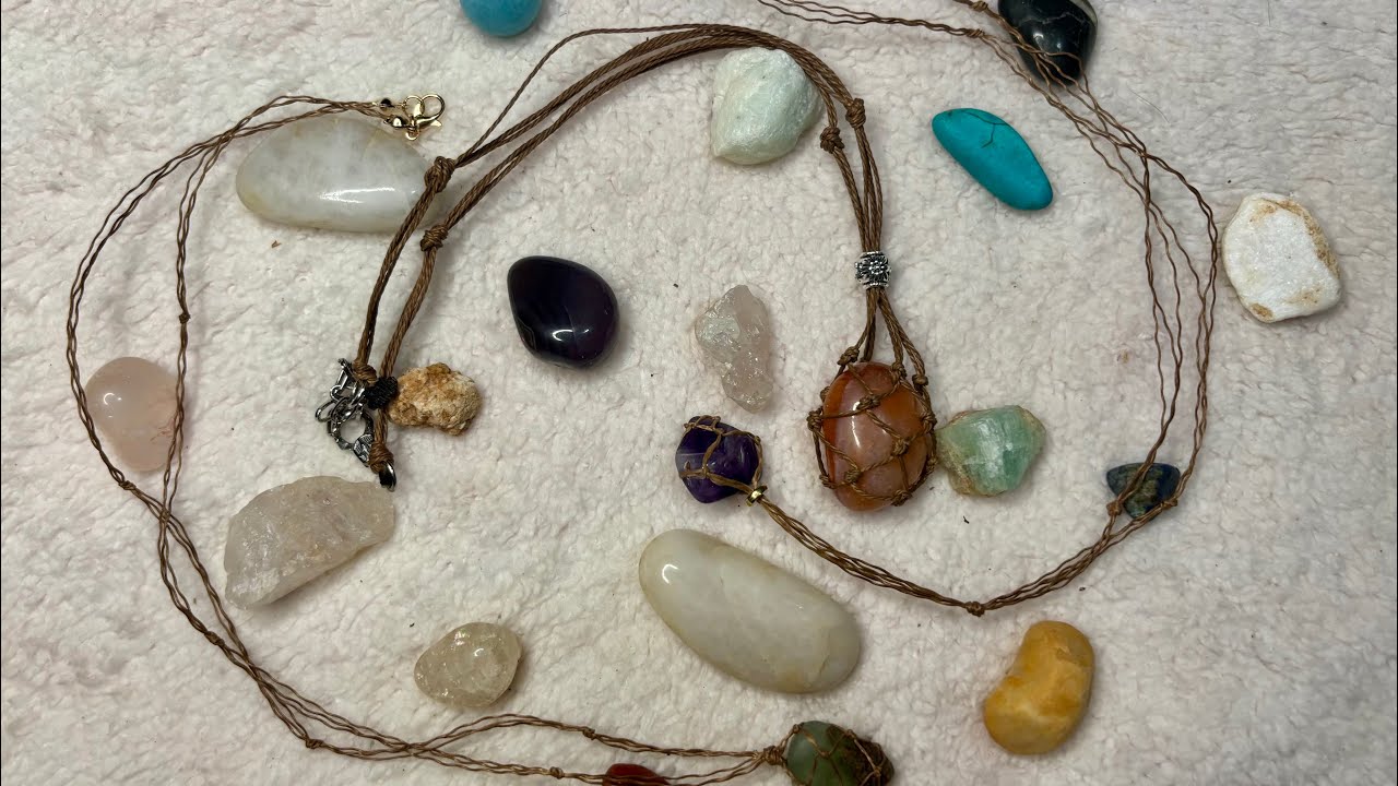 Making a rock/crystal pendant #crystals  #pendant  #tutorial 