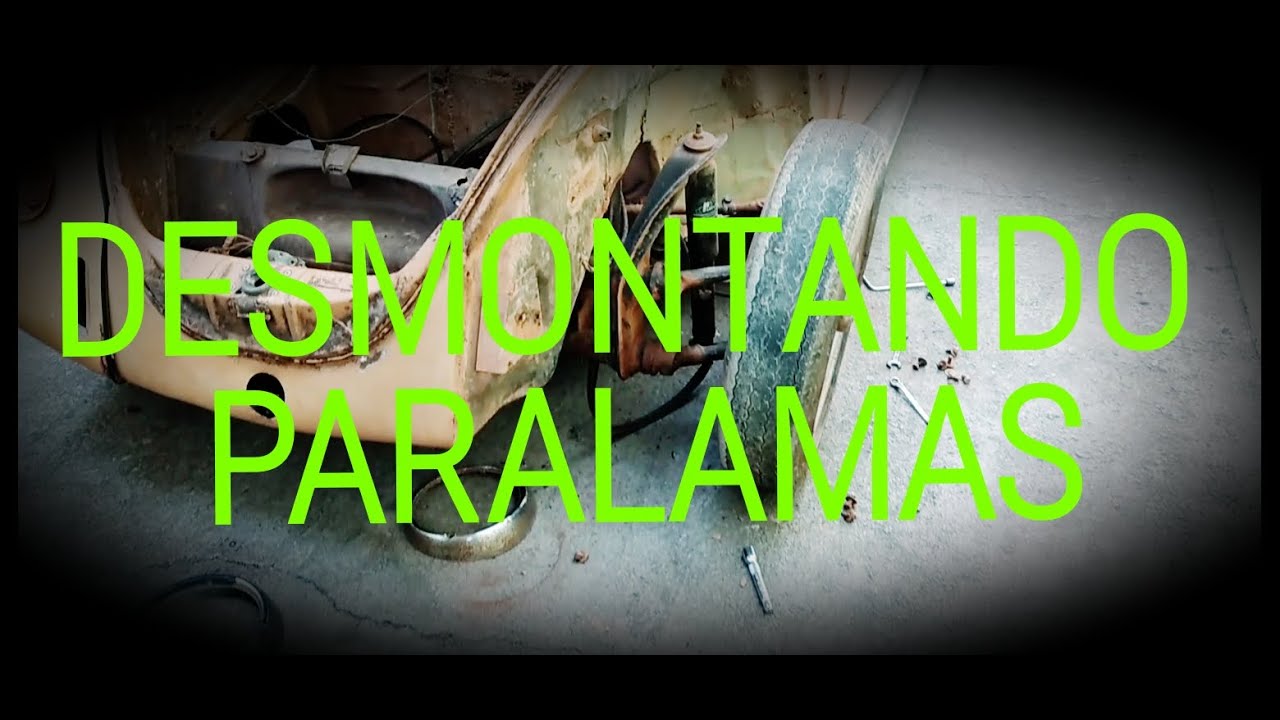 como desmontar os paralamas do fusca dianteiros