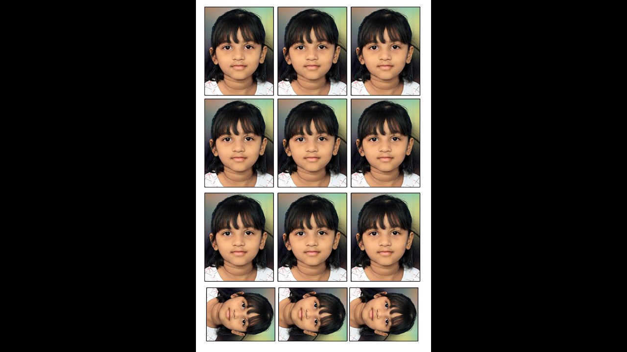 Adobe Photoshop 7.0 me passport size photo kaise banye, How to make passport size photo in Photoshop