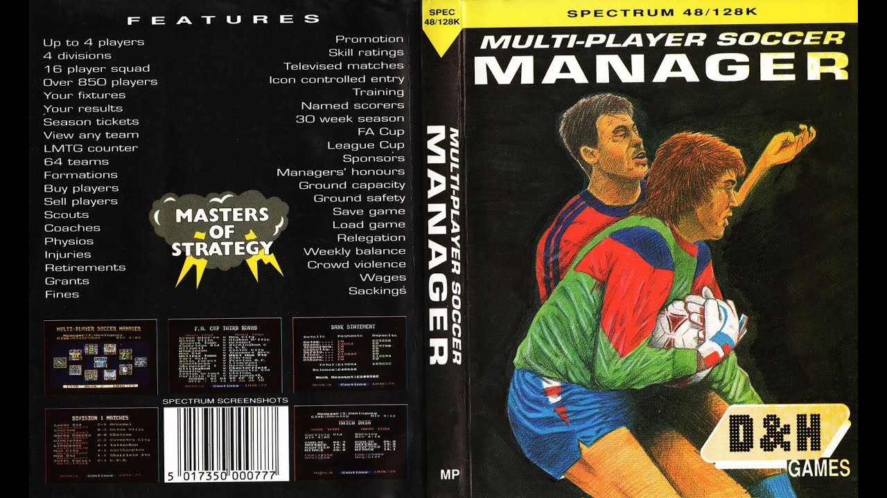Retro Gaming Ep 49: Multi-Player Soccer Manager  (ZX Spectrum 48k Year 1991)