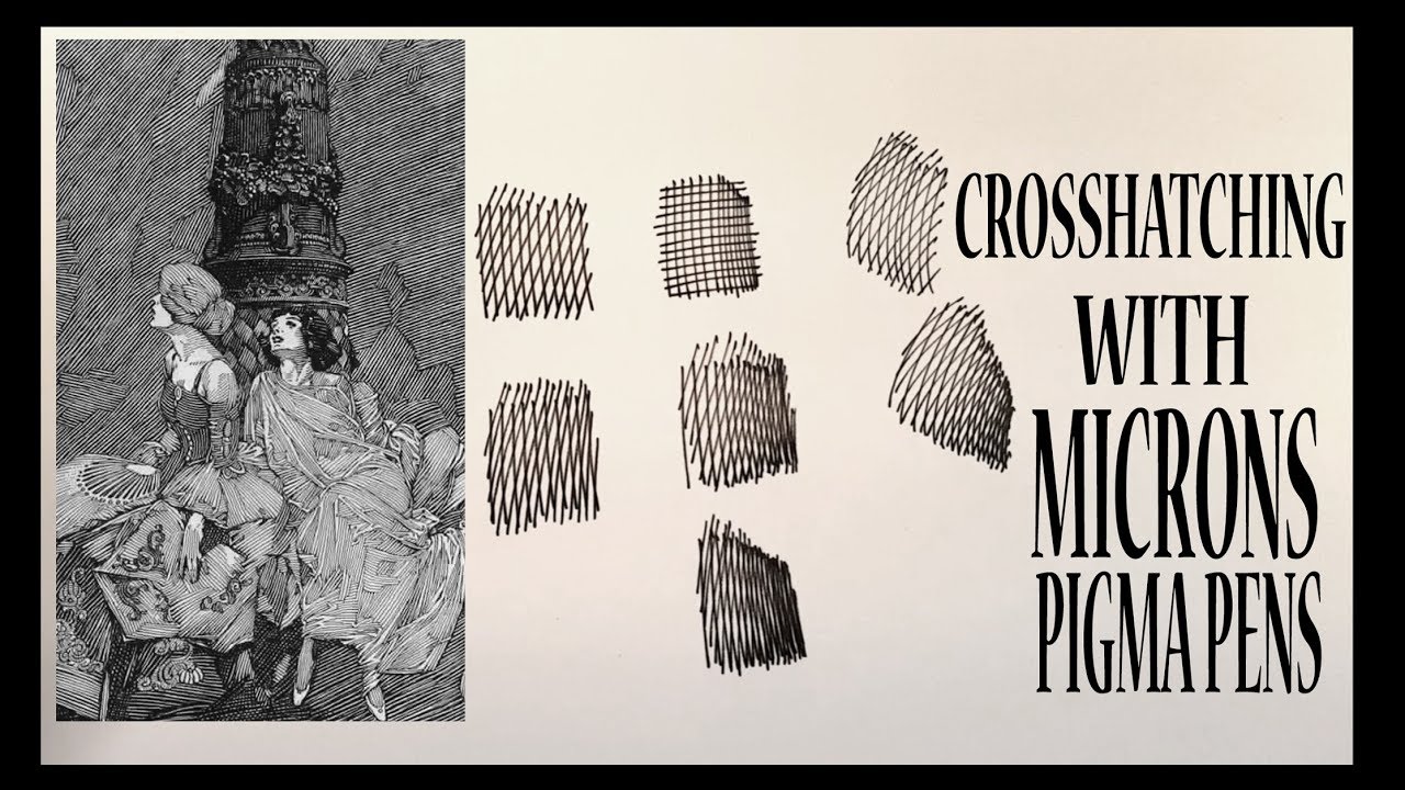 Штриховка с помощью PIGMA MICRON