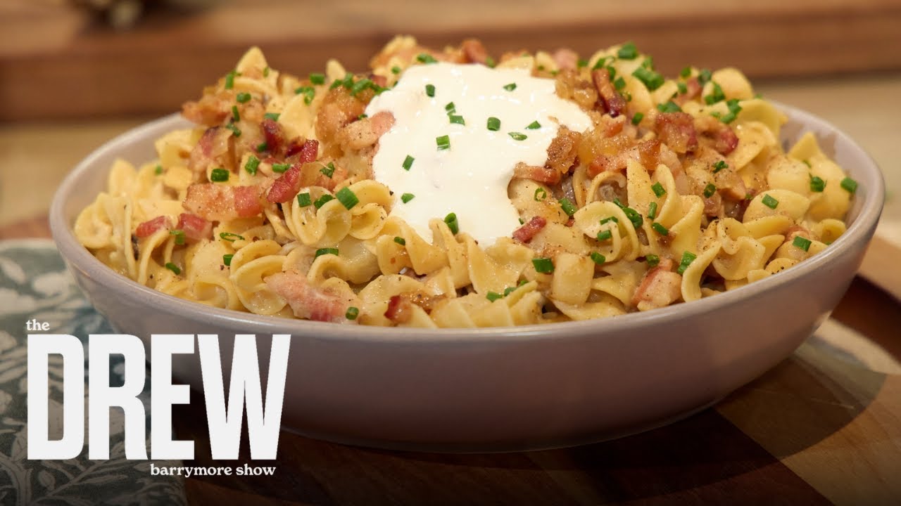 Michael Symon Shares Family Pierogi Pasta Recipe with Valerie Bertinelli & Drew Barrymore