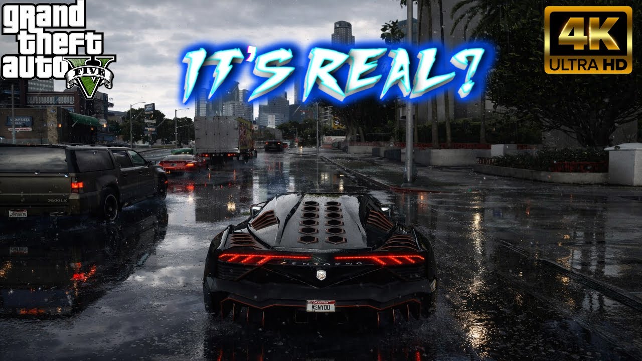 GTA 5 Looks Unreal with QuantV | Short Cinematic Drive(RTX 5080 SUPRİM X)