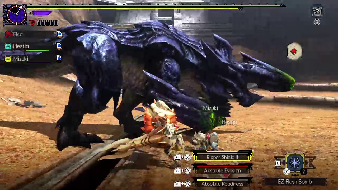 MHXX/GU The Three Virtues  強襲充能斧練習