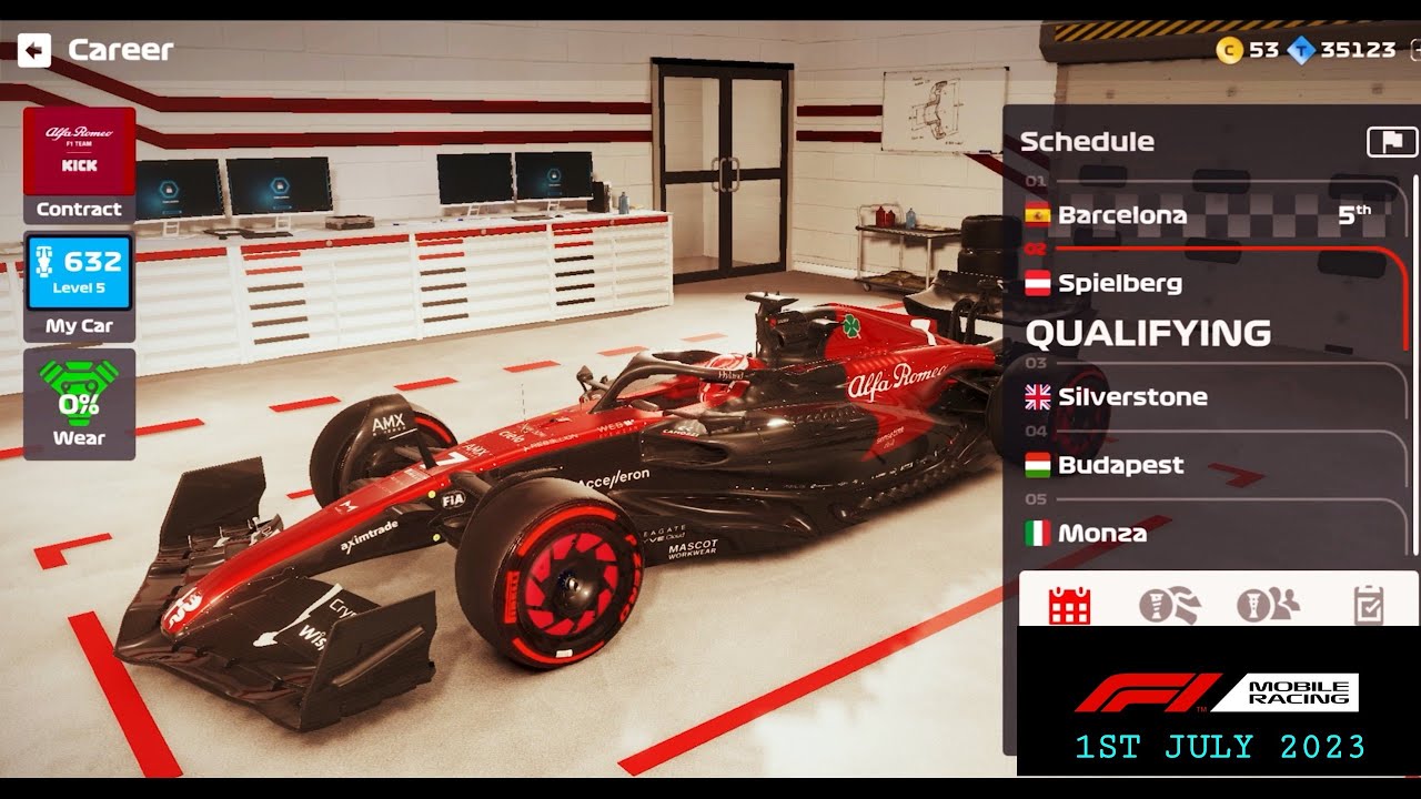 F1 MOBILE RACING 2023 ♤ CAREER MODE ♤ SPIELBERG ♤ ROOKIE 2 ♤ ALFA ROMERO ♤ VALTTERI BOTTAS