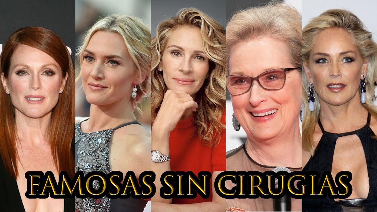 TOP 5🏆💁‍♀️5 FAMOSAS QUE DECIDIERON ENVEJECER SIN CIRUGÍAS😱🧐