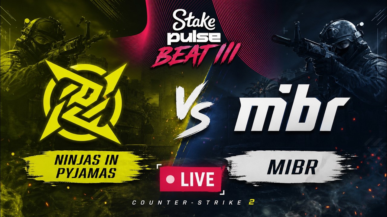 Ninjas in Pyjamas vs MIBR | Stake Pulse Beat lll | Live | Counter-Strike 2