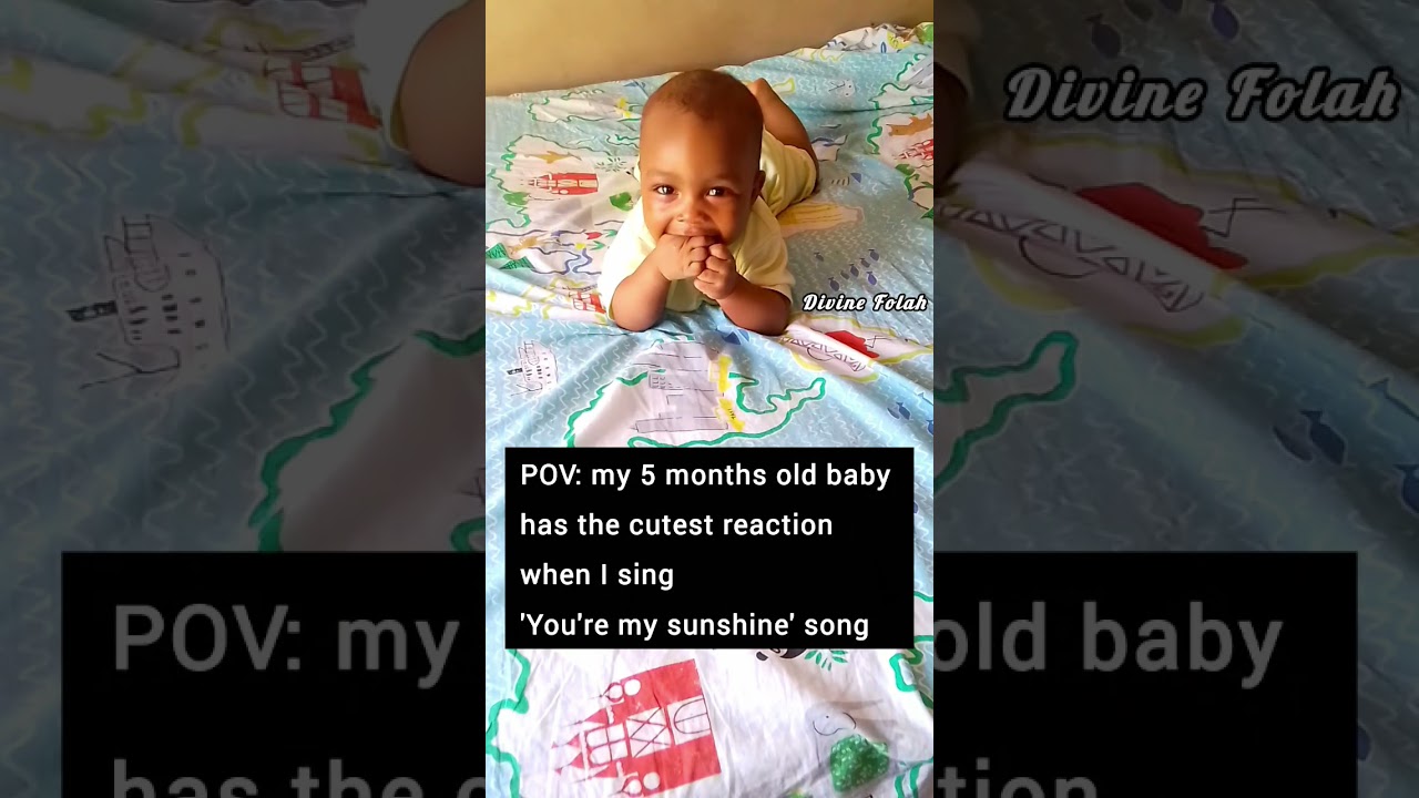 Реакция моего малыша, когда я пою эту песню #baby #love
