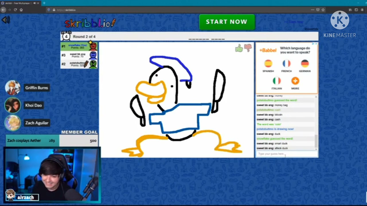 Khoi and Zach moments pt.3 | ft.Griffin | Skribble.io | Read description |