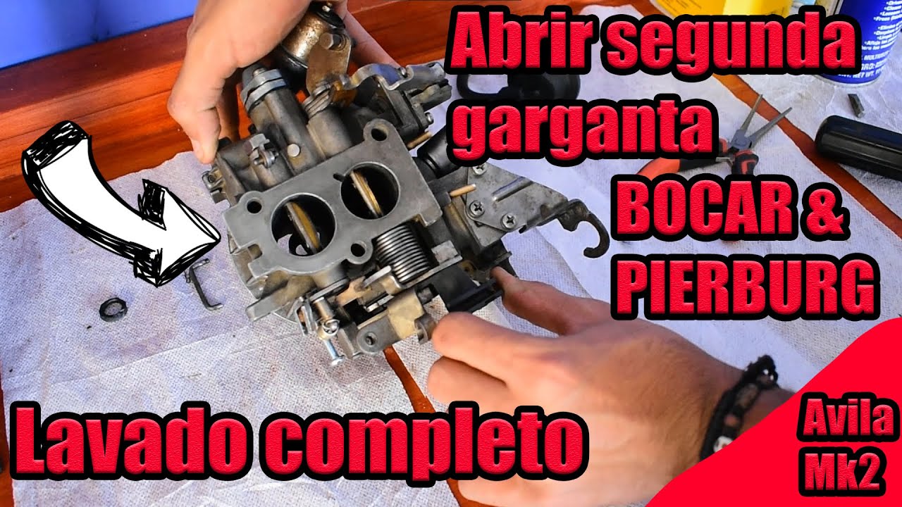 MODIFICACIÓN SEGUNDA GARGANTA BOCAR PIERBURG Y LAVADO COMPLETO
