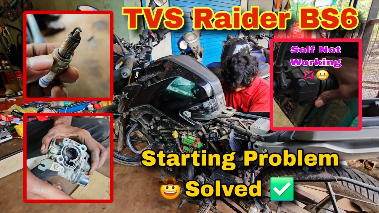 🚨 TVS Raider Self Not Working 😬 | Starting Problem Solved ✅️ | Mr Sawant 74 