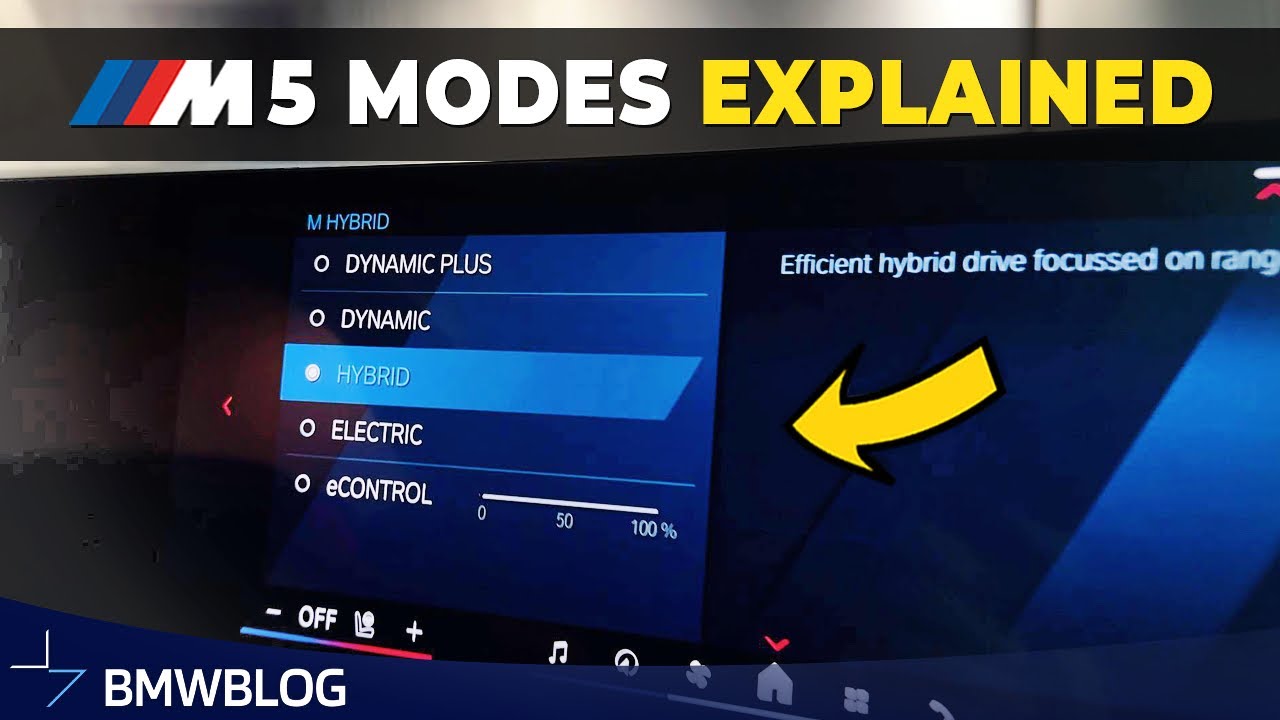 NEW BMW M5 Driving Modes Explained - Guide