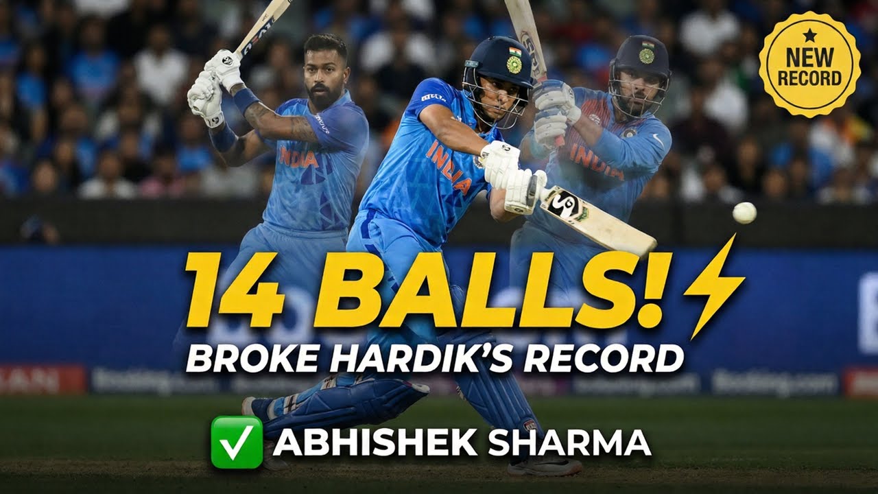 NZ Players Checked His Bat! 🤯 Abhishek Sharma Smashes 14-Ball Fifty | IND vs NZ 3rd T20I Highlights