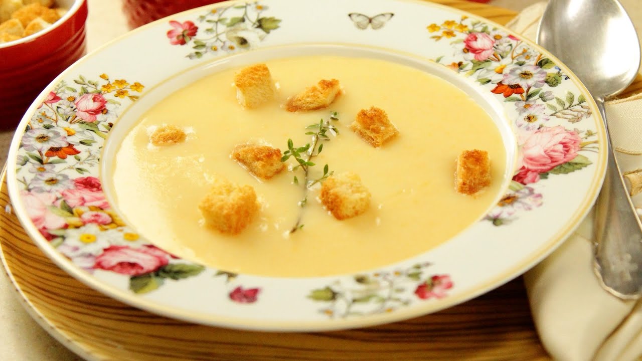 Крем супа от картофи - както я правеха във всеки училищен стол!