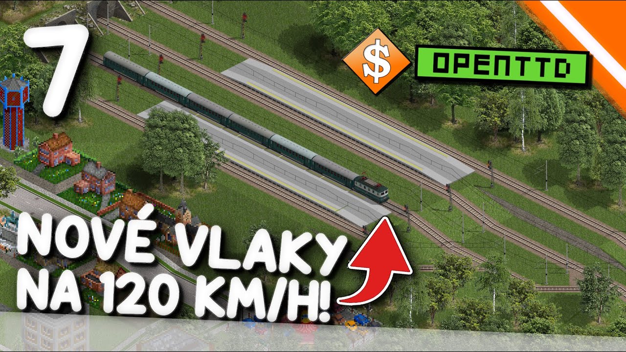 Masivní rekonstrukce koridoru! Nové rychlé vlaky + 120 km/h trať | OpenTTD
