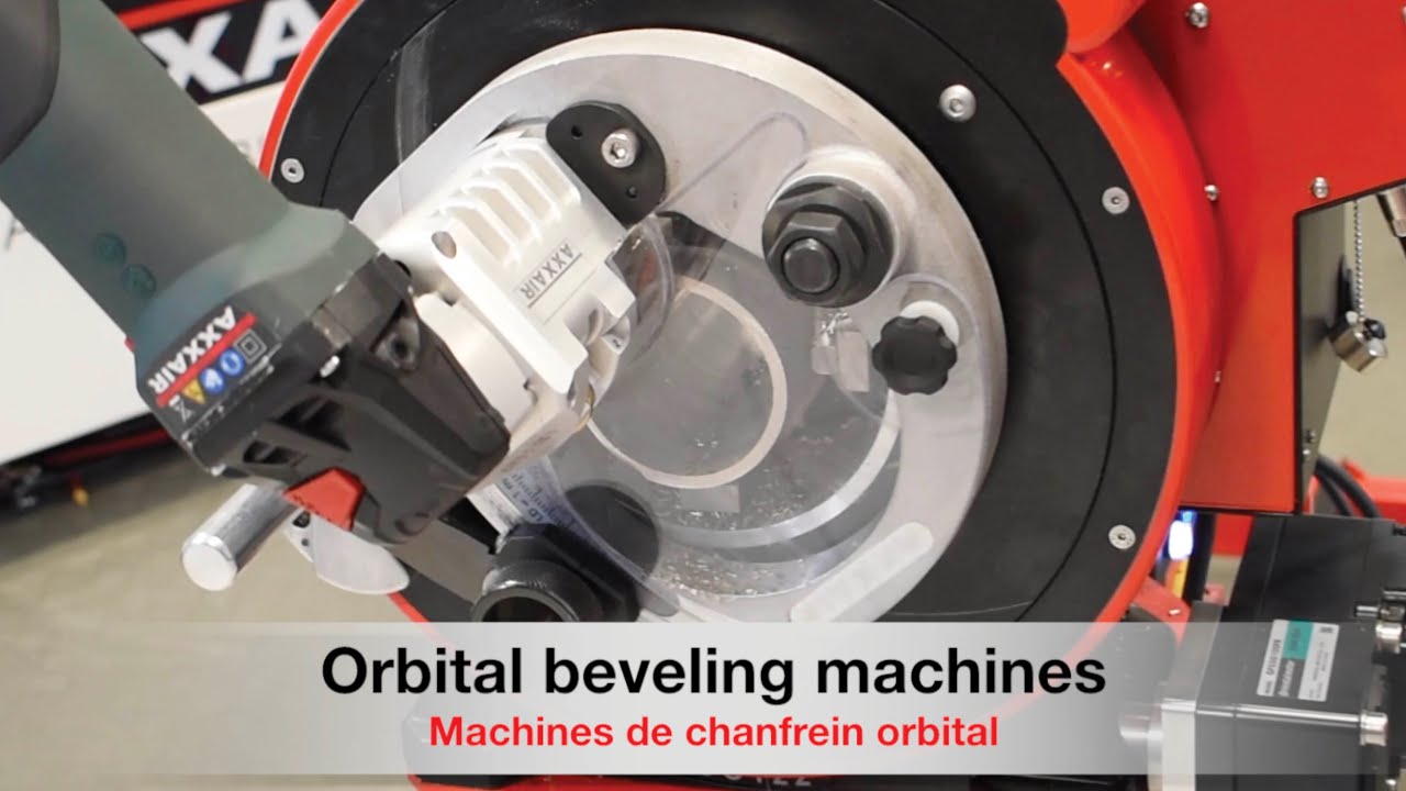 AXXAIR GA x22 machines: Orbital beveling - Chanfrein orbital - Orbital Anfasen - Biselado orbital
