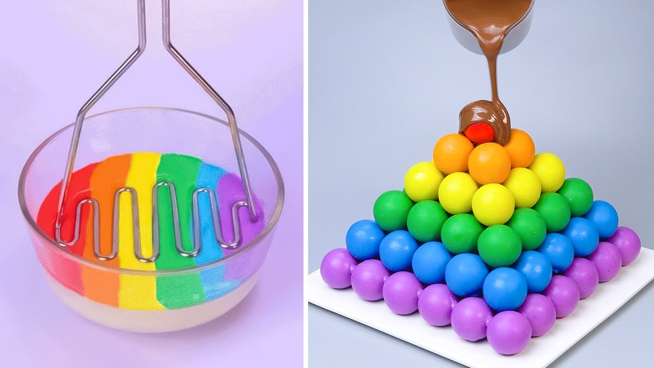 100+ Amazing Rainbow Cake Decorating Ideas 🌈