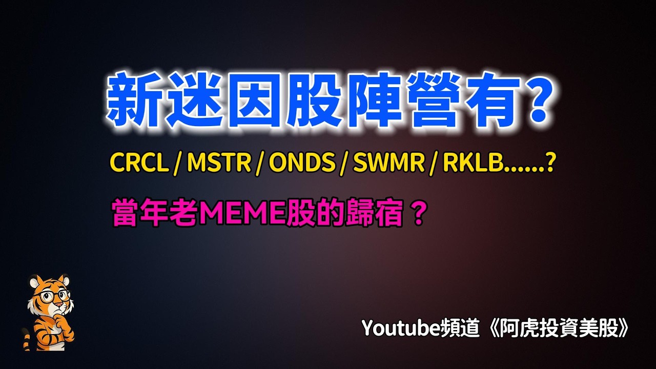 中概股的齷齪勾當？CRCL/MSTR/RKLB/OKLO/SWMR及TSLA/HOOD/GME等新老迷因股的特點（散戶大本營）