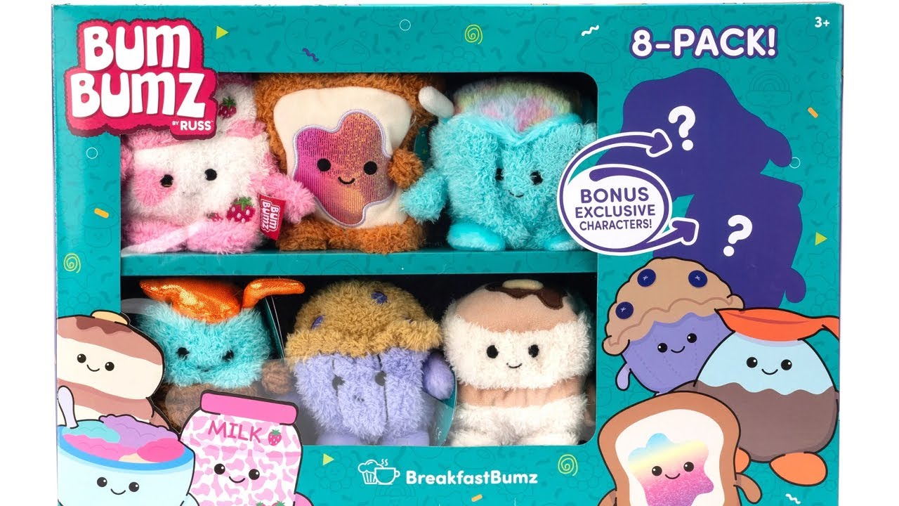 Bum Bumz Breakfast Bumz 8 Pack with BONUS EXCLUSIVE Plush Unboxing Review