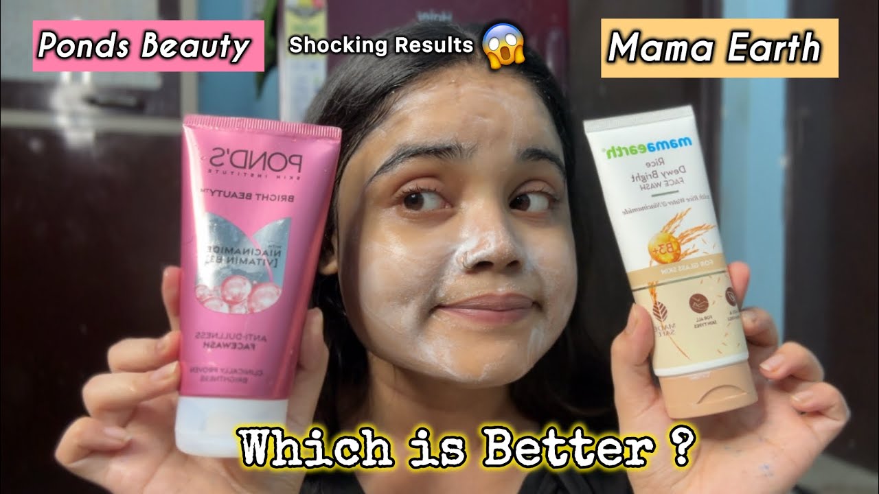 My Brutally Honest Review: Mamaearth Rice Face Wash vs Pond’s Beauty Anti-Dullness | No Sponsorship❌