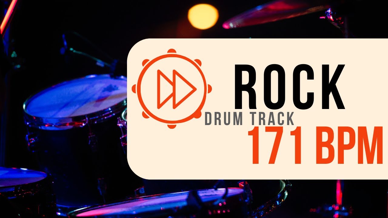 171 BPM | Classic Rock Drum Beat | Backing Track (#26)
