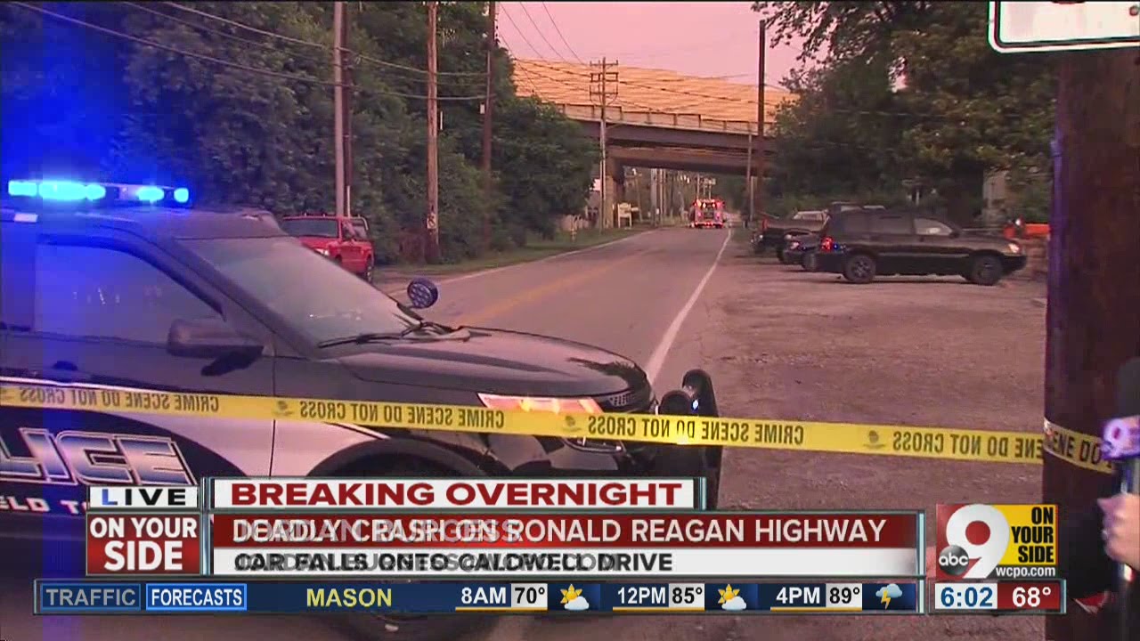Deadly crash off of Ronald Reagan Cross County Highway in Springfield Township, Ohio