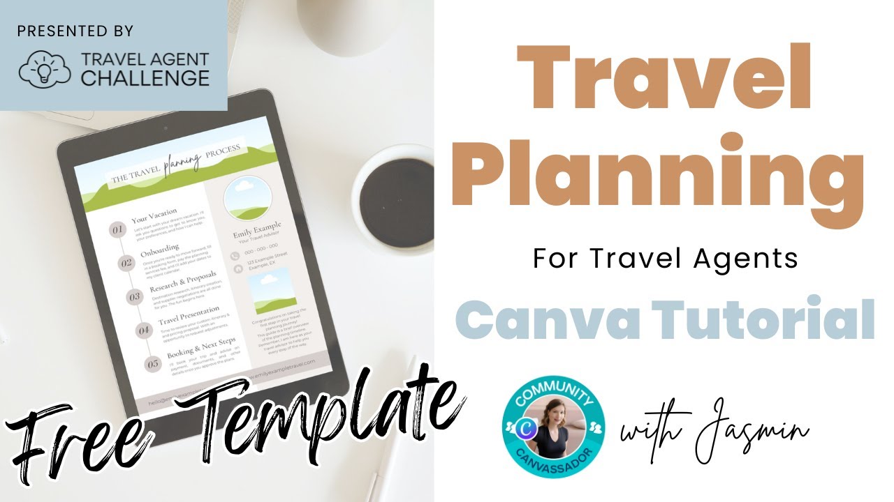Travel Planning Process Roadmap: Free Canva Template for Travel Agents