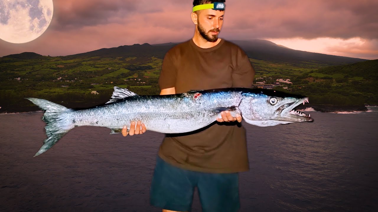 On pêche un GROS BARRACUDA du BORD ! 974