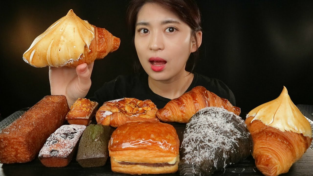 Eating show)페이브 빵 9가지! Croissant, Financier Breadsㅣ9つのいろいろなパン