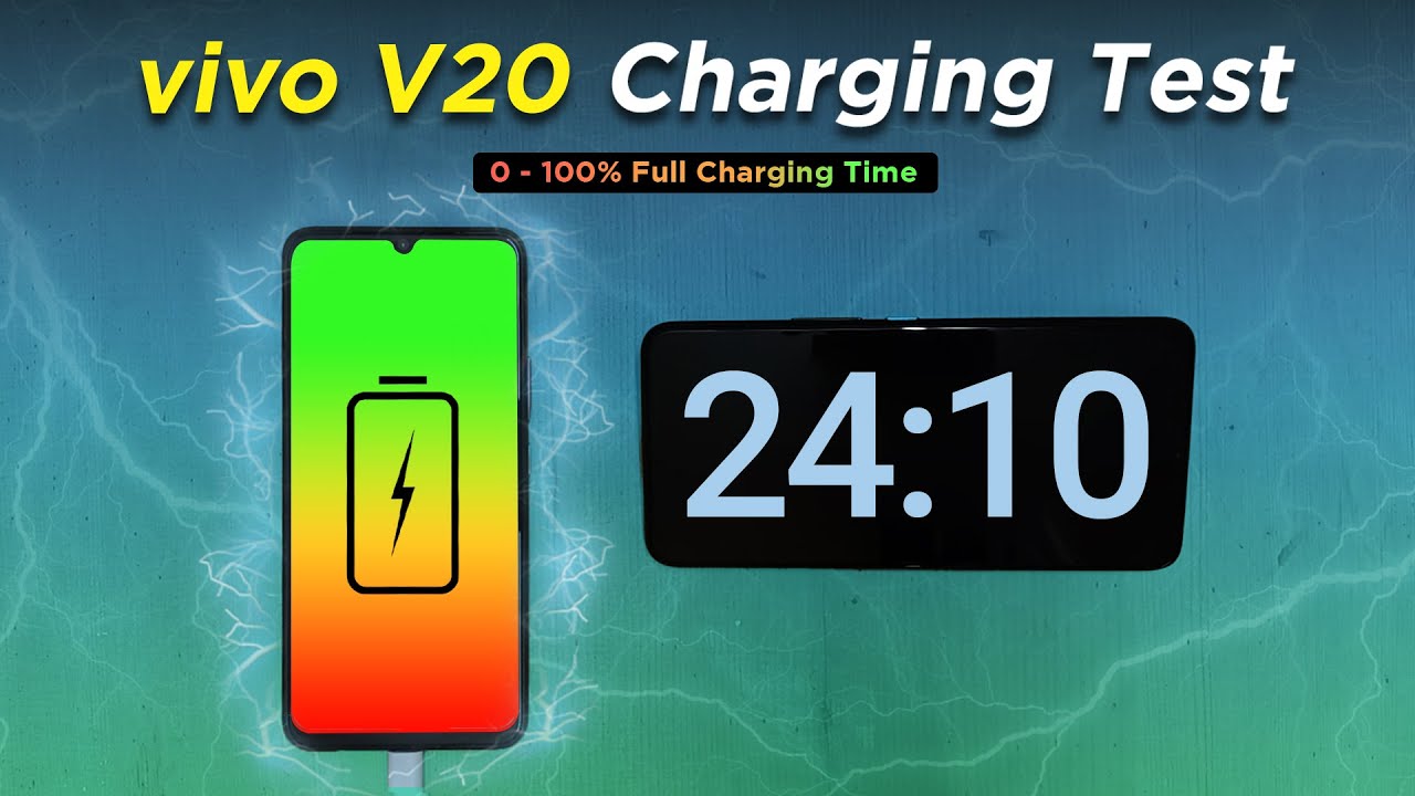 vivo V20 Charging Test 0-100% with 33W FlashCharge 2.0 Charger⚡⚡