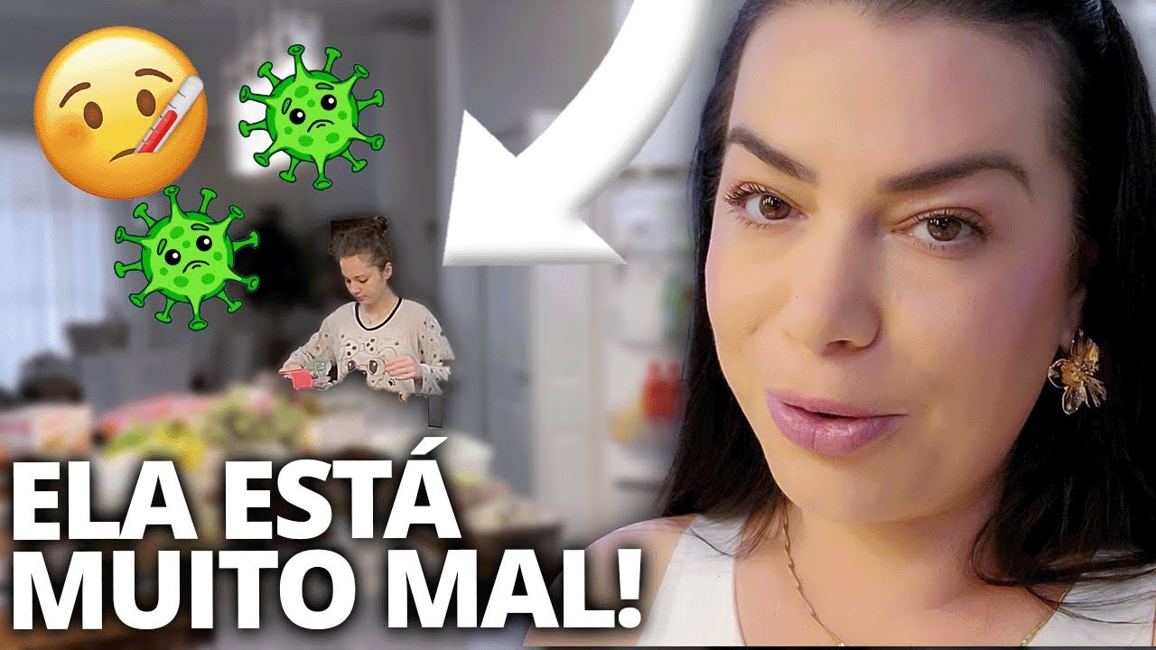 GEOVANNA TA DOENTE 😵‍💫ROTINA DE CASA + ELE SAIU COM AMIGOS PRA SE DIVERTIR E EU FIQUEI EM CASA 😢