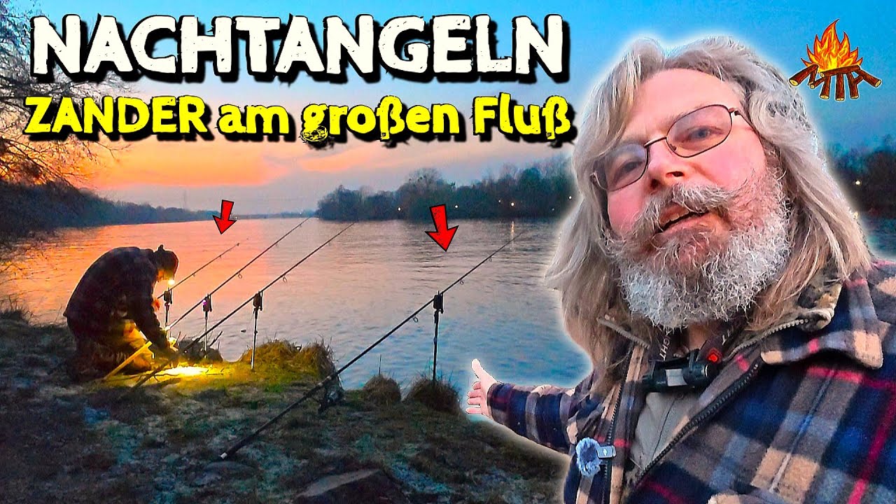 ❄️🎣Zanderangeln EXTREM – Eiseskälte, Eisschollen & eine ganze Nacht am großen Fluss 🌙🔥