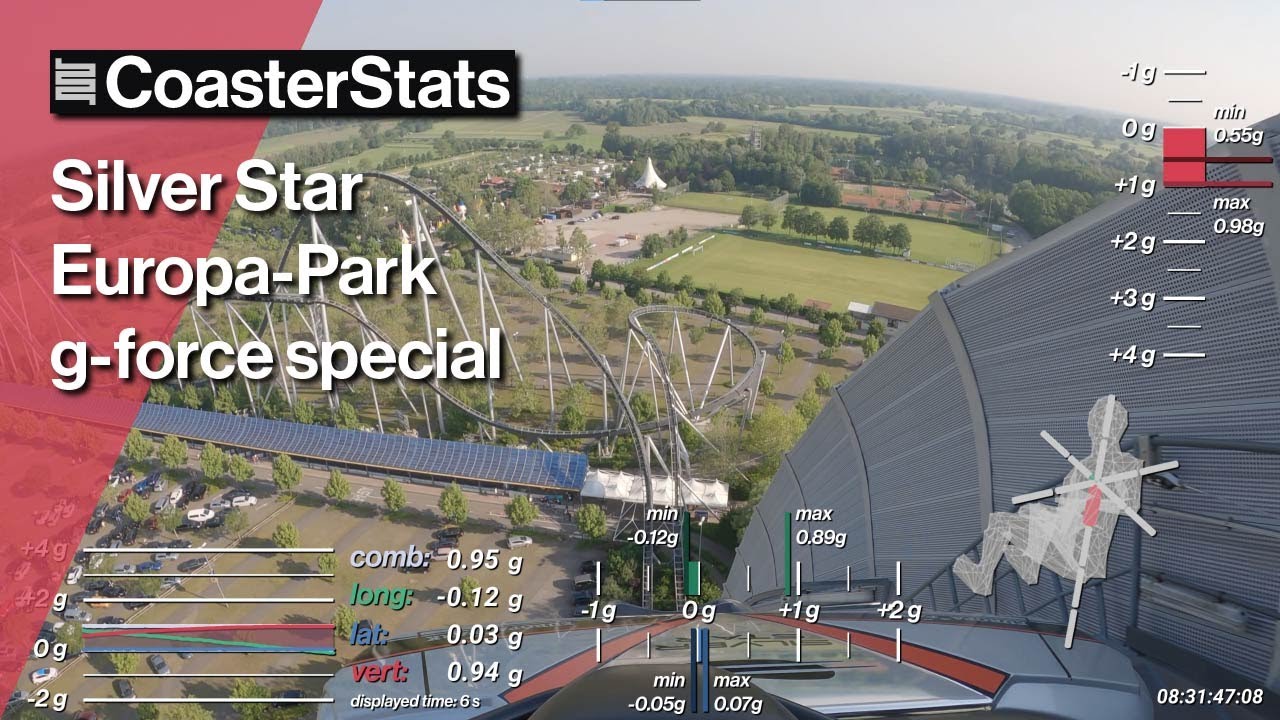 Silver Star g-force special - Europa-Park [4K 60FPS]