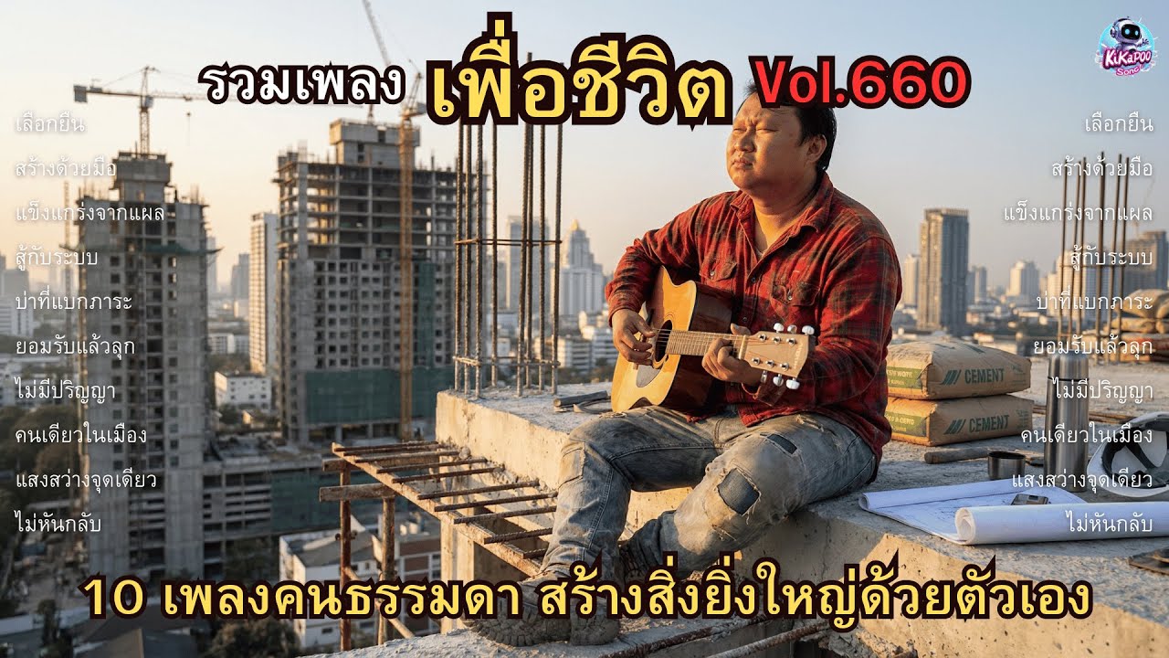 รวมเพลงเพื่อชีวิต Vol.660 💎 สร้างด้วยมือ | 10 เพลงคนธรรมดา สร้างสิ่งยิ่งใหญ่ด้วยตัวเอง (2026)