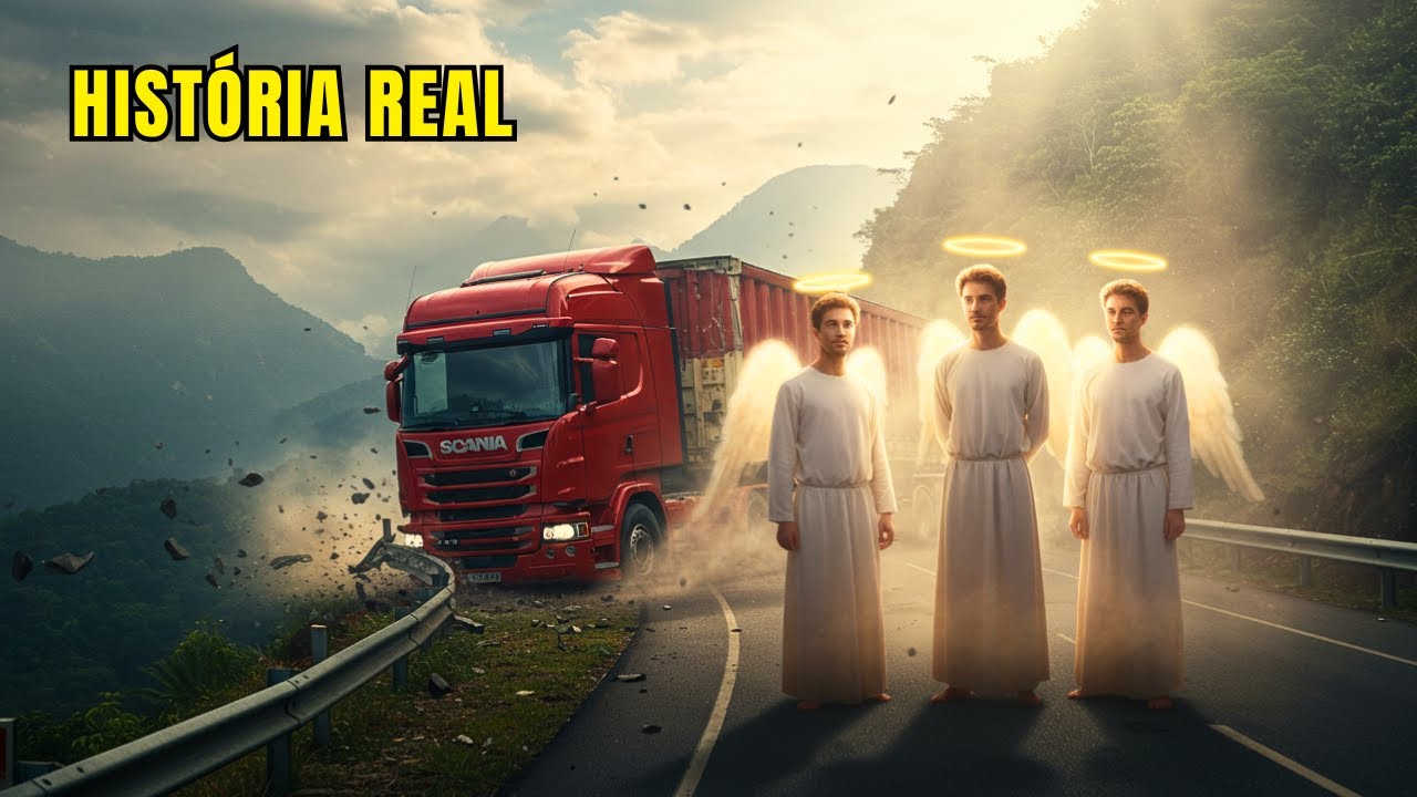 CAMINHONEIRO ENCONTROU 3 ANJOS NA BR 116 - DEUS AGIU NA HORA!