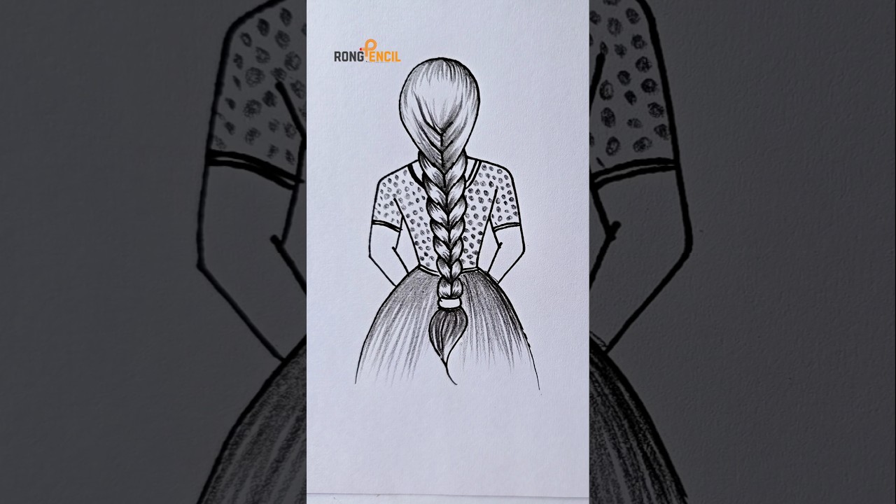 How to draw girl | Easy girl drawing | Girl Drawing easy technique | #drawing #shorts #girl