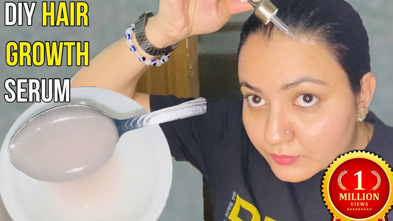 DIY Hair Regrowth Serum At Home: घर पर उगाएँ Hairline, Bald Patches हल्के बालों को करें घना 100%👍🏻
